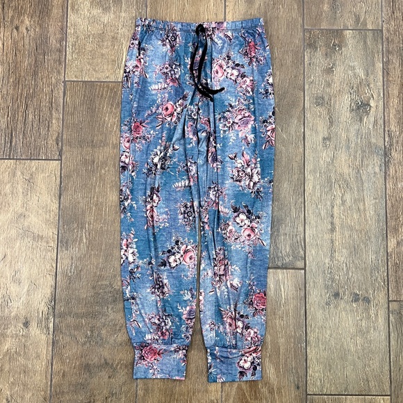 ONZIE Wide Leg Floral Ankle Pants – M/L - Picture 1 of 5
